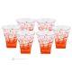 FUSION Set of 6 authentic hand-painted shot glasses made of premium glass.