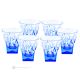 FUSION Set of 6 authentic hand-painted liqueur glasses in premium quality glass.