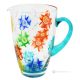 AGUA Pitcher, decanter, carafe, superior quality glass hand painted modern design.