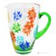 AGUA Pitcher, decanter, carafe, superior quality glass hand painted modern design.