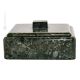 COFANETTO PORTAGIOIE MARMO VERDE GUATEMALA jewellery box sculpture in Guatemala green marble authentic hand Made in Italy
