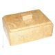 COFANETTO PORTAGIOIE MARMO GIALLO ATLANTIDE jewellery box sculpture in yellow Atlantis marble authentic hand Made in Italy