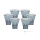 DEBBY Set of 6 authentic modern hand painted liqueur glasses in superior quality glass.