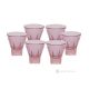 Set of 6 authentic modern hand painted liqueur glasses in premium quality glass.