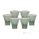 DEBBY Set of 6 authentic modern hand painted liqueur glasses in superior quality glass.