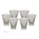 DEBBY Set of 6 authentic modern hand painted water glasses in superior quality glass.
