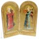 ANGELI MUSICANTI religious wood icon gold-leaf decorated printed musicians Beato Angelico