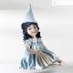 BLUE FAIRY Capodimonte porcelain, figurine inspired by fairy tales, refined art.
