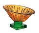 FIRE Authentic hand painted centerpiece modern decorative glass premium quality.