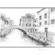 FONDAMENTA S. CATERINA - VENICE Drawing with pencil on paper modern Made in Italy 