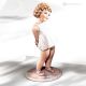 GIULIA - Capodimonte, exclusive art statuette in refined porcelain.