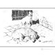 THE GUARDIAN DOGS Drawing with pen on canvas modern Made in Italy 