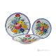 PIATTI FIORACCIO Collection set dishes plates service tableware dinnerware Castelli ceramic handcraft  handpainted Made in Italy 
