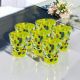 Set of 6 blown glass liquor glasses with murrine made in Murano Venice