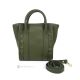 ALICIA mini handcrafted women's top-handle-bag shoulder bag in real leather green