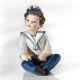 JACK Capodimonte, art statuette, porcelain child of rare beauty and elegance.
