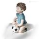 KICK - Refined object, Capodimonte doll made with artisanal care.