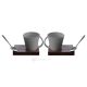 KRISTIAN 1 set of 2 cups with cup holder and spoon Italian porcelain handcraft modern style authentic Made in Italy