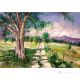 THE GREAT OAK Acrylic painting on canvas modern Made in Italy 