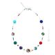 COLLANA MILLEFIORI fashion jewellery collier necklace handmade pearls in Murano-Venice glass with murrine authentic Made in Italy