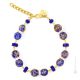 BRACCIALE EMILY fashion jewellery bracelet armlet handmade pearls in Murano-Venice glass with aventurine authentic Made in Italy