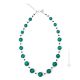COLLANA ONDA fashion jewellery collier necklace handmade pearls in Murano-Venice glass with silver 925 authentic Made in Italy