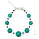 BRACCIALE ONDA fashion jewellery bracelet armlet handmade pearls in Murano-Venice glass with silver 925 authentic Made in Italy