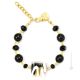 BRACCIALE MIRHO fashion jewellery bracelet armlet handmade pearls in Murano-Venice glass with gold 18k authentic Made in Italy