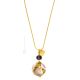 COLLANA MARMO fashion jewellery collier necklace handmade pearls in Murano-Venice glass with gold 18k authentic Made in Italy