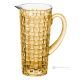 Pitcher, decanter, carafe, premium quality glass hand painted modern design.