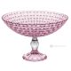 MANHATTAN Dessert Bowl, Modern Hand Painted Decorative Centerpiece in Premium Quality Glass.