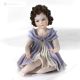 MARINELLA - Capodimonte, unique statuette in refined and precious porcelain.