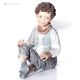 MATTEO - Capodimonte statuette, boy a piece of art in fine porcelain.