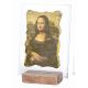 LA GIOCONDA table ornament decor in marble on crystal Made in Italy