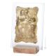 THE VIRGIN AND CHILD WITH SAINT ANNE table ornament decor in marble on crystal Made in Italy