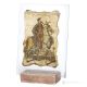 PANTALONE table ornament decor in marble on crystal Made in Italy