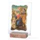 HOLY FAMILY WITH THE LAMB table ornament decor in marble on crystal Made in Italy