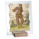 ARLECCHINO table ornament decor in marble on crystal Made in Italy