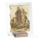 PANTALONE table ornament decor in marble on crystal Made in Italy