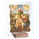 CANIGIANI HOLY FAMILY table ornament decor in marble on crystal Made in Italy