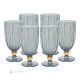 Set of 6 authentic modern hand painted drink glasses in premium quality glass.