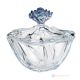 MILANO Bowl with lid, modern centerpiece, superior quality glass, hand painted.