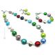 PARURE FRANCESCA jewellery set necklace bracelet earrings handmade pearls in Murano-Venice glass authentic Made in Italy