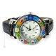 SPACE wristwatch with Murrine Murano glass hand made authentic Made in Italy