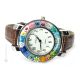 SPACE wristwatch with Murrine Murano glass hand made authentic Made in Italy