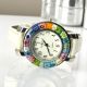 SPACE wristwatch with Murrine Murano glass hand made authentic Made in Italy