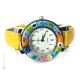 SPACE wristwatch with Murrine Murano glass hand made authentic Made in Italy