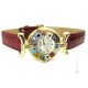 LADY wristwatch with Murrine Murano glass hand made authentic Made in Italy
