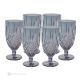 Set of 6 authentic modern hand painted drink glasses in premium quality glass.