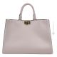 CHICCA Shopper tote handcrafted women's shoulder bag in real skin color leather 